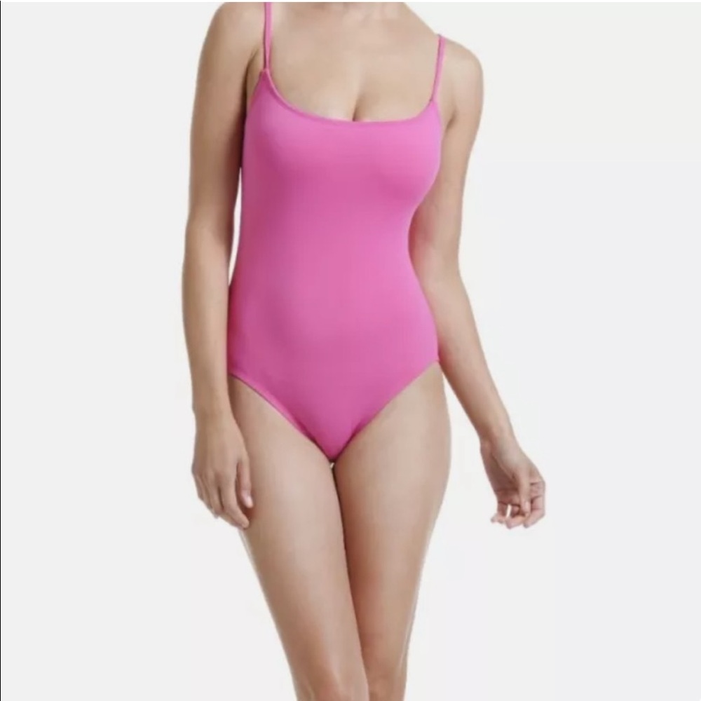 Anne Cole • Maillot swimsuit hot pink one piece bathing suit